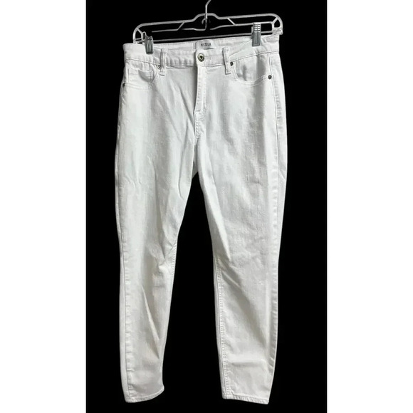 Pistola Women's Oslo White Jennifer Skinny High Rise Stretch Denim Jeans - Picture 1 of 9